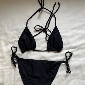 Los Angeles Apparel black string bikini
